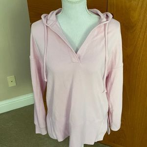 Lou & Grey brand pink pullover hooded sweatshirt size small